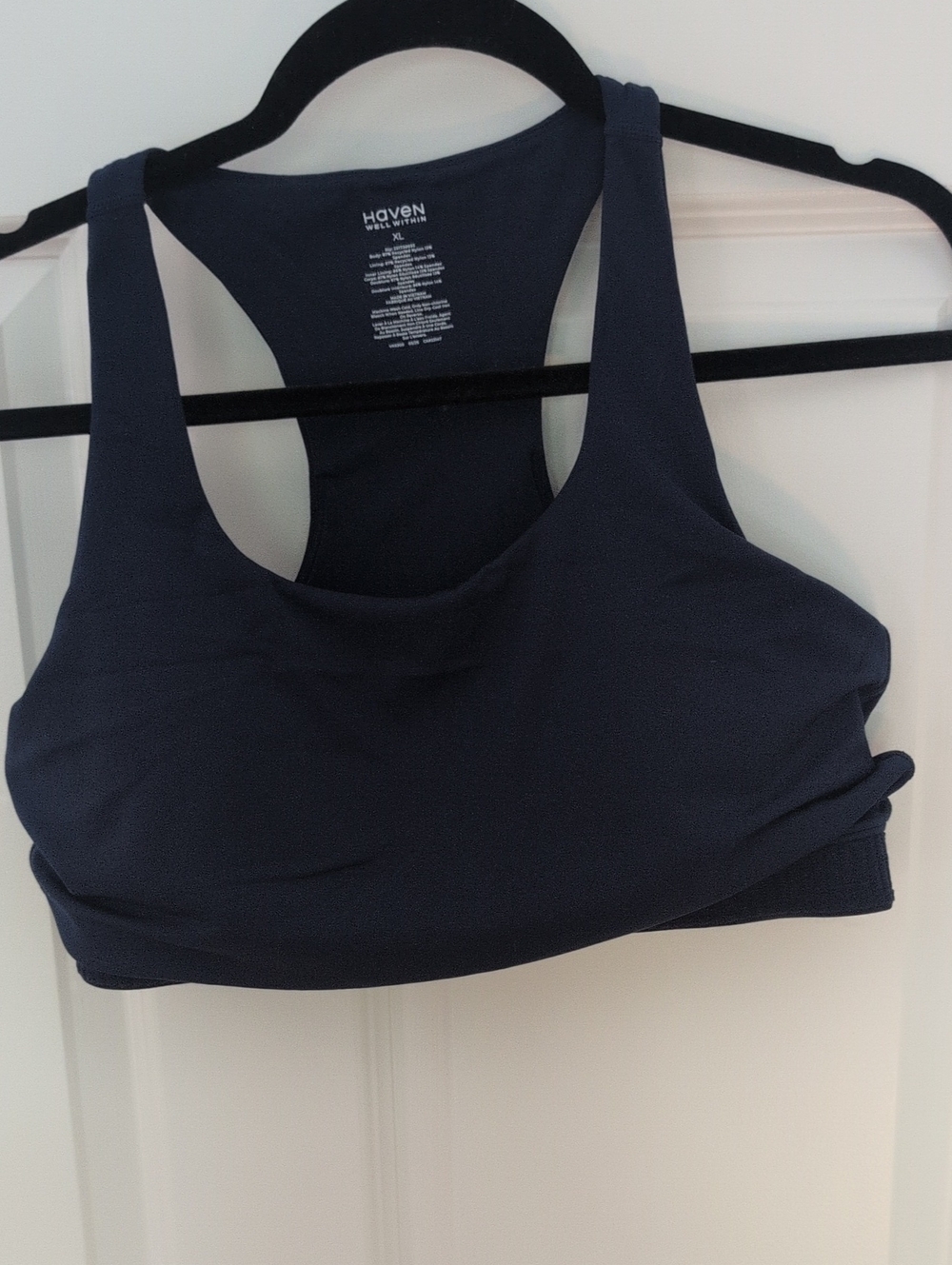 Haven Navy Blue Racerback Sports Bra-Like New